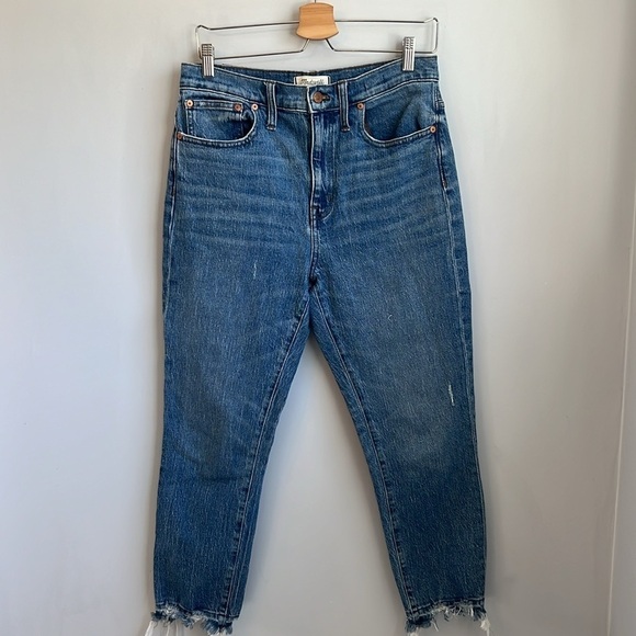 Madewell The High-Rise Slim Boyjean in Melbourne Wash SZ 28 - Picture 6 of 10